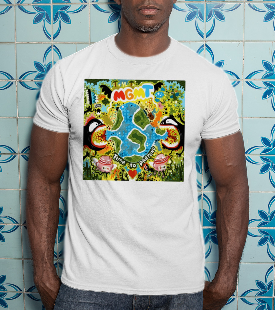 MGMT Time To Pretend EP Colorful Nature Fantasy Album Art T-Shirt