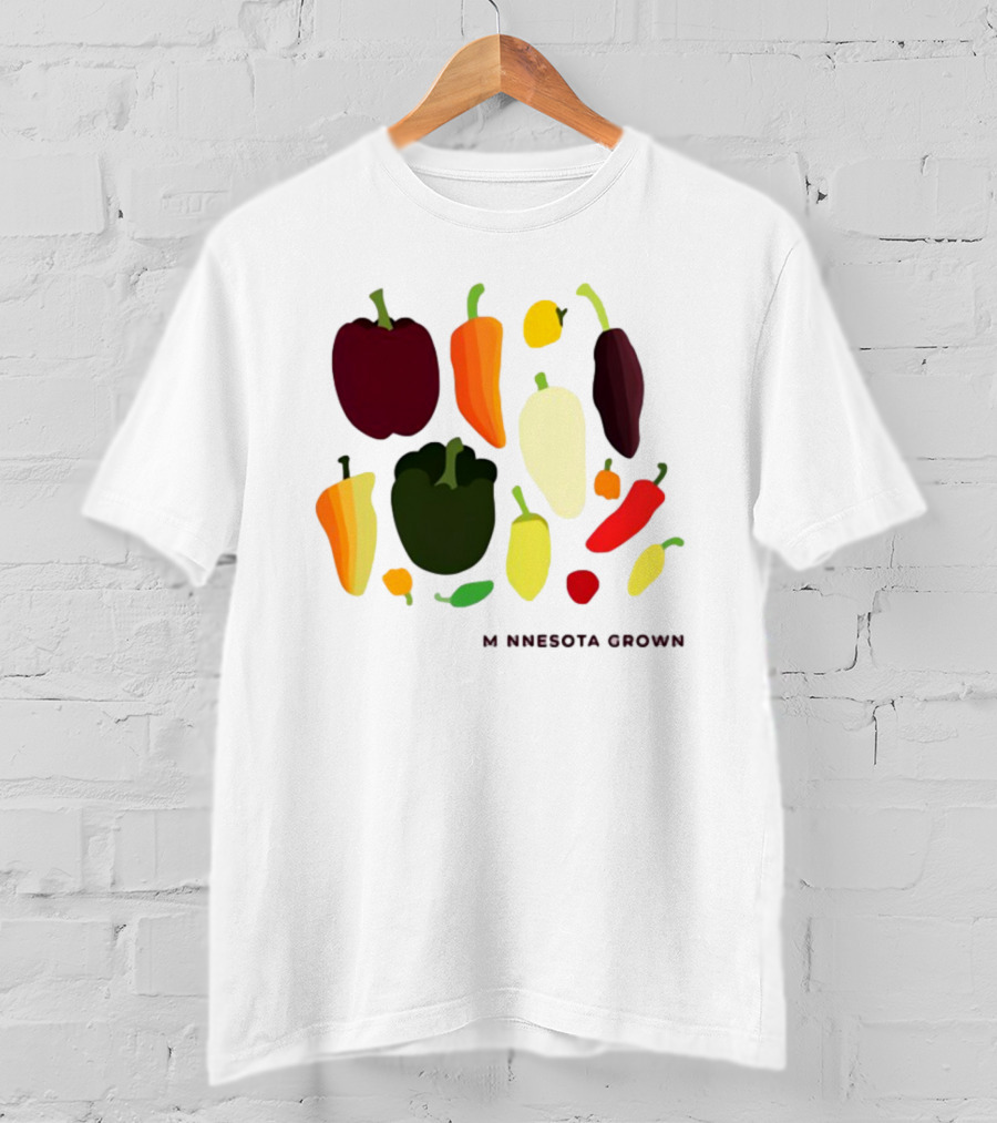 Minnesota Grown Colorful Peppers Variety T-Shirt