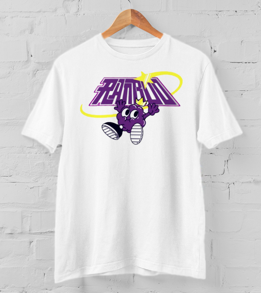 Ranboo Sneaker Crowned Purple Character With Yellow Swirl And Sneakers T-Shirt