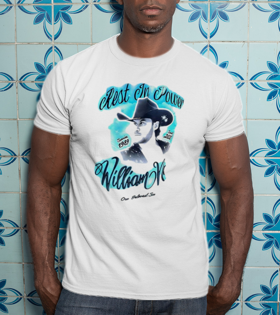 Rest In Power William Neff Sunrise 1989 Sunset 2023 Cowboy Hat Memorial T-Shirt