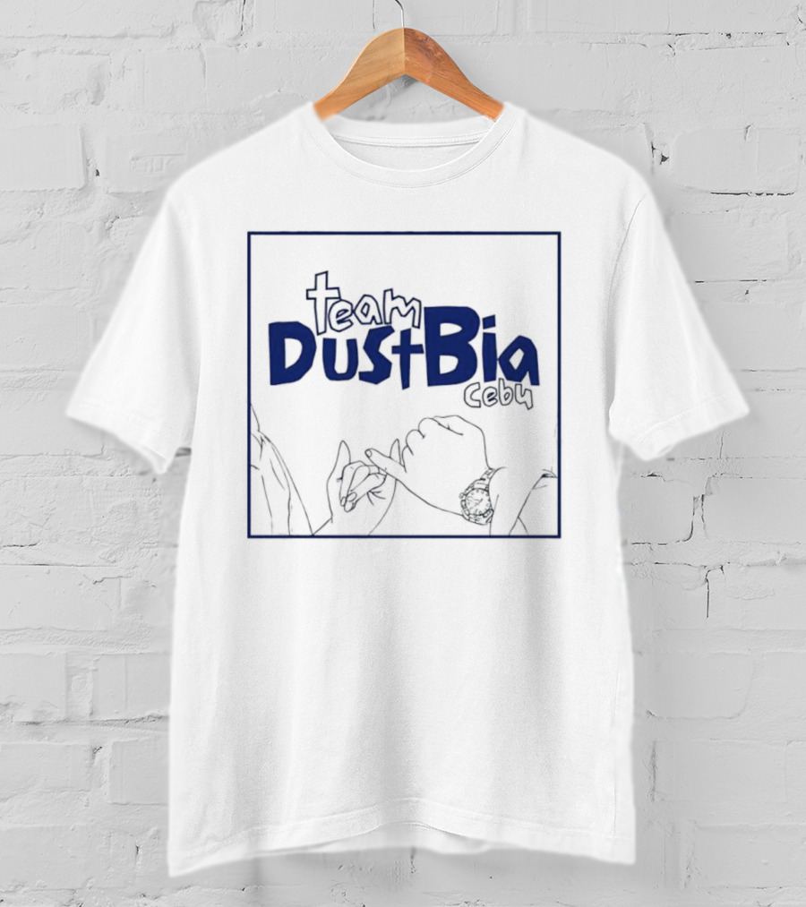 Team DustBia Cebu Hand Gesture Outline Logo T-Shirt