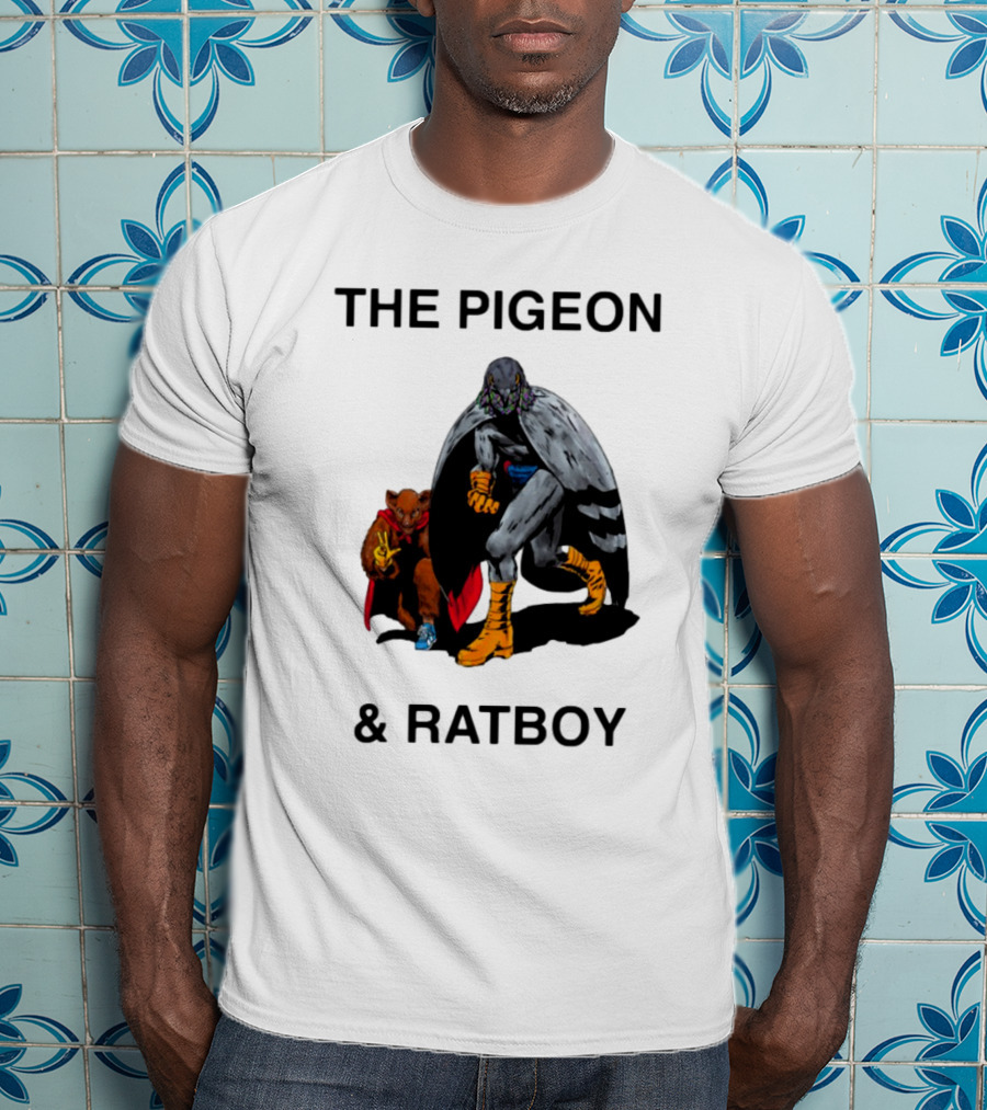 The Pigeon And Ratboy Superhero Duo Graphic T-Shirt
