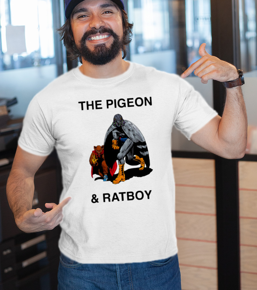 The Pigeon And Ratboy Superhero Duo Graphic T-Shirt