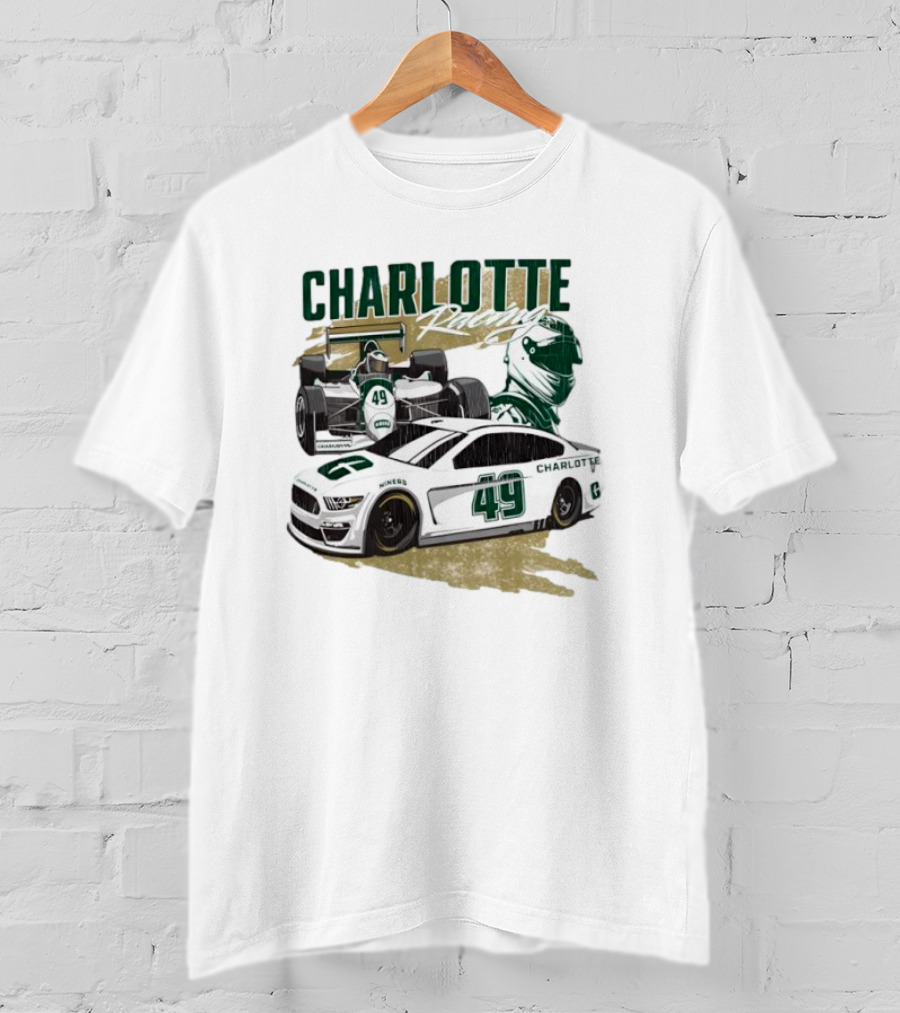 Charlotte Racing Car 49 UNC Niners Racing Team T-Shirt