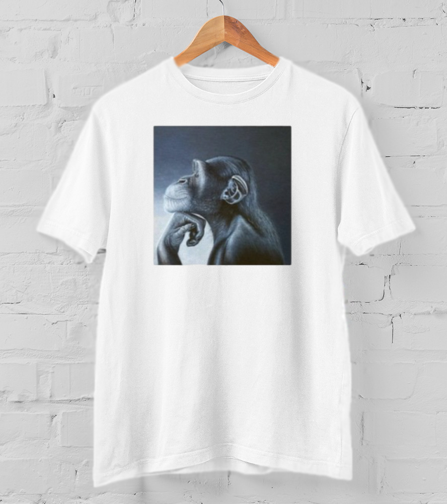 Monkey Rage Thoughtful Pose T-Shirt
