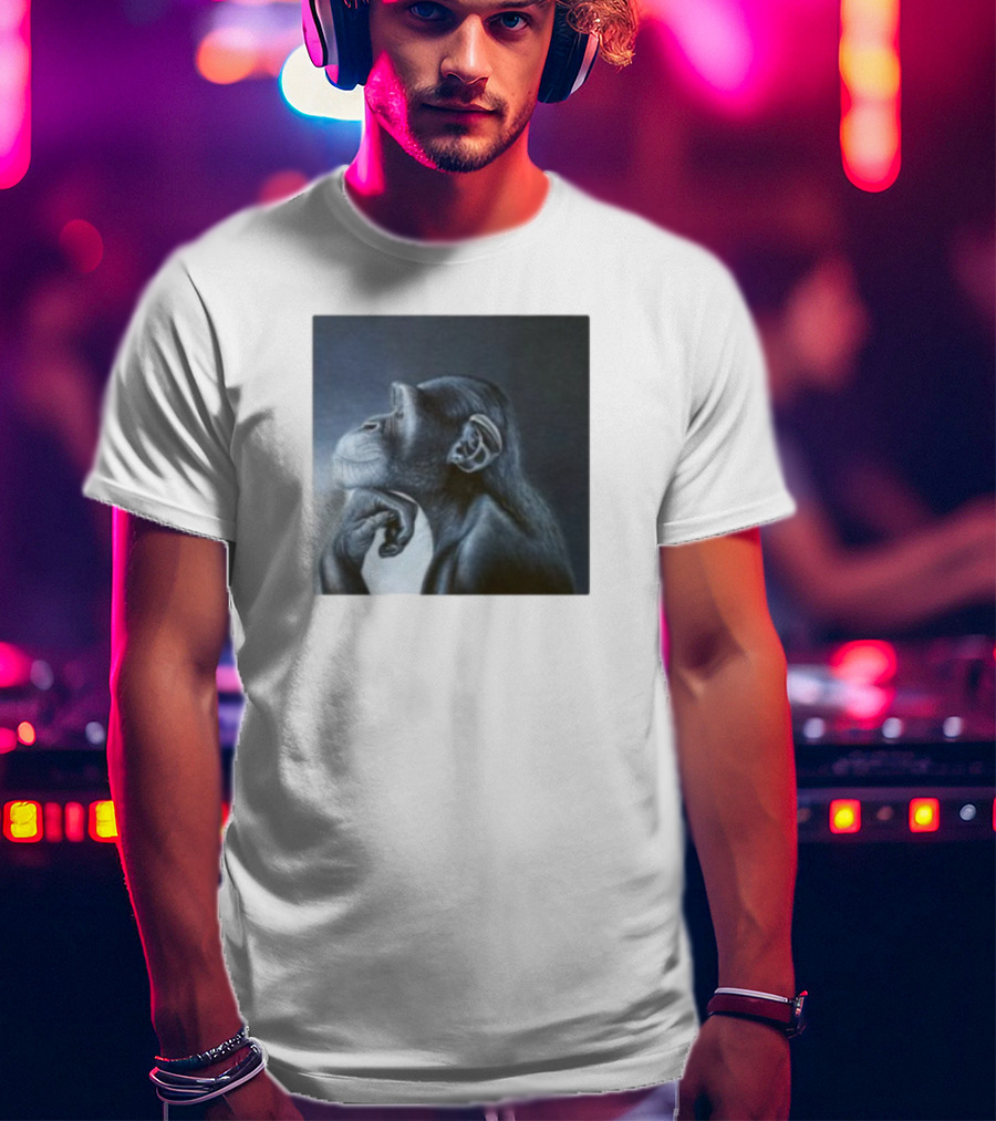Monkey Rage Thoughtful Pose T-Shirt