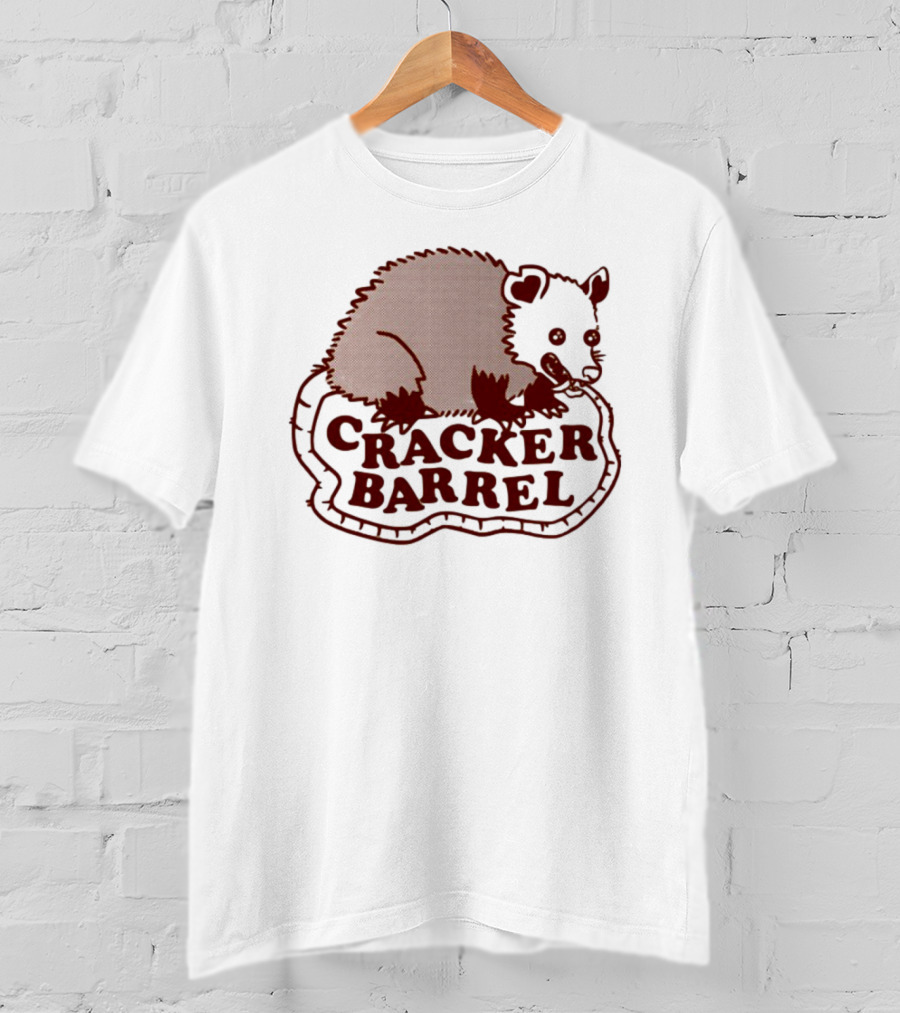 Cracker Barrel Possum Vintage Style Logo T-Shirt