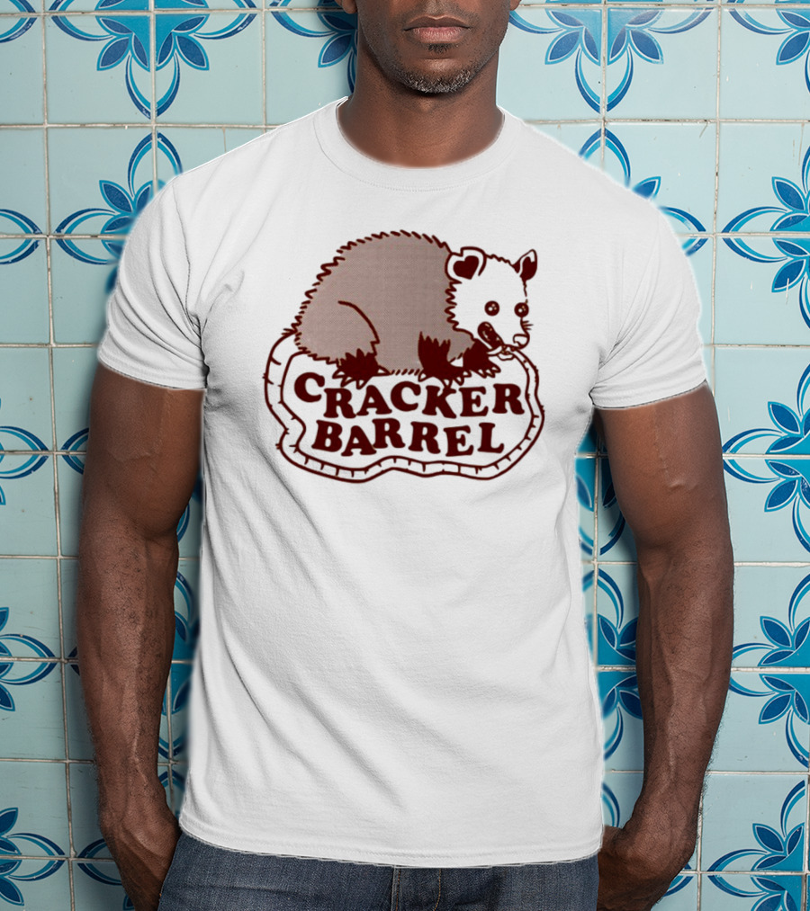 Cracker Barrel Possum Vintage Style Logo T-Shirt