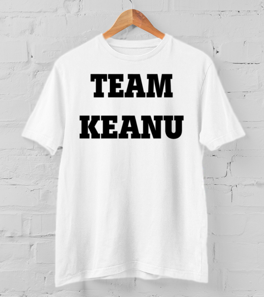 Team Keanu Simple Text Fan Logo T-Shirt