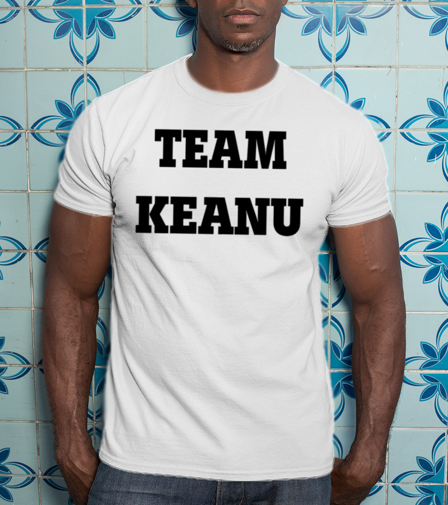 Team Keanu Simple Text Fan Logo T-Shirt