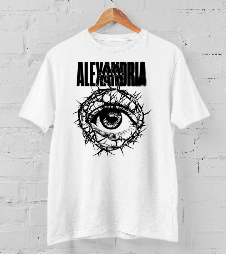 Asking Alexandria Stand Up And Scream Thorn Eye Design T-Shirt
