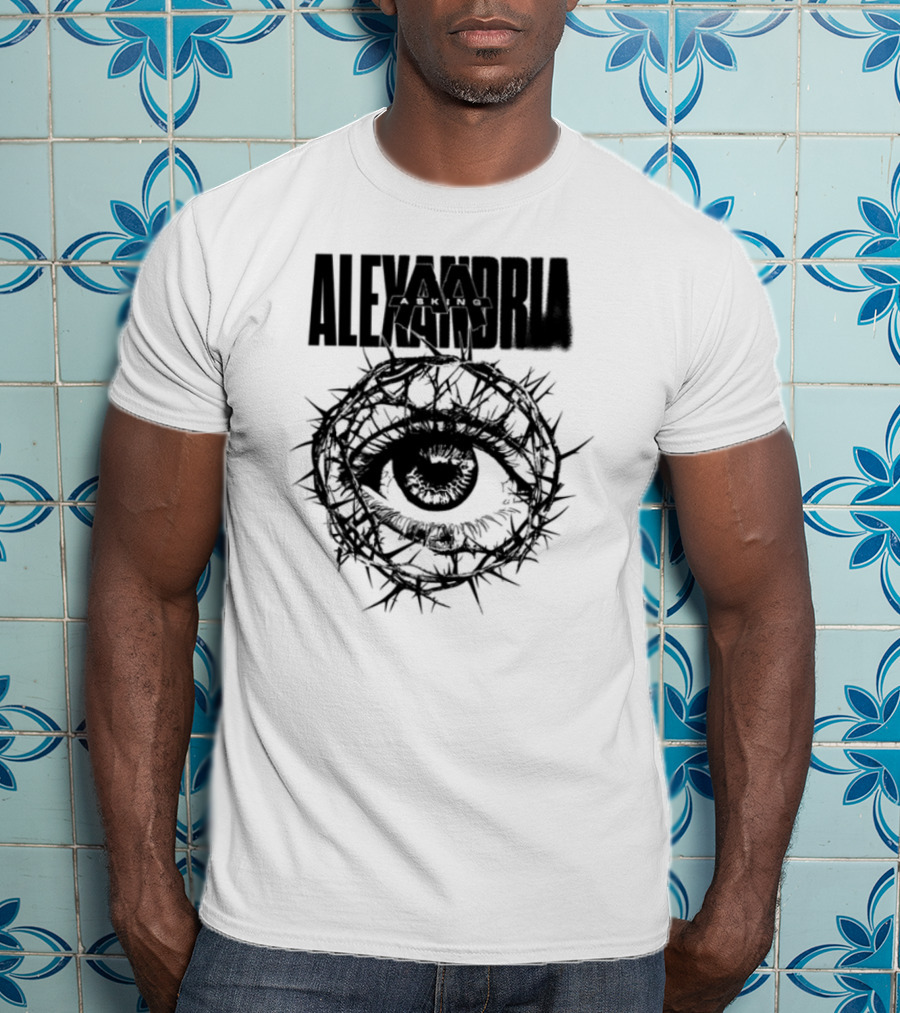 Asking Alexandria Stand Up And Scream Thorn Eye Design T-Shirt