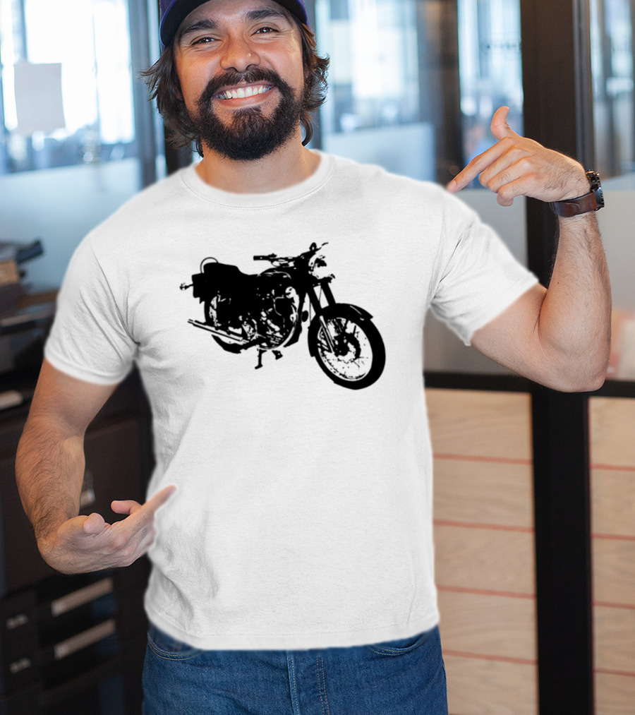Bacon Hair Riding Motorcycle Fun Adventure T-Shirt