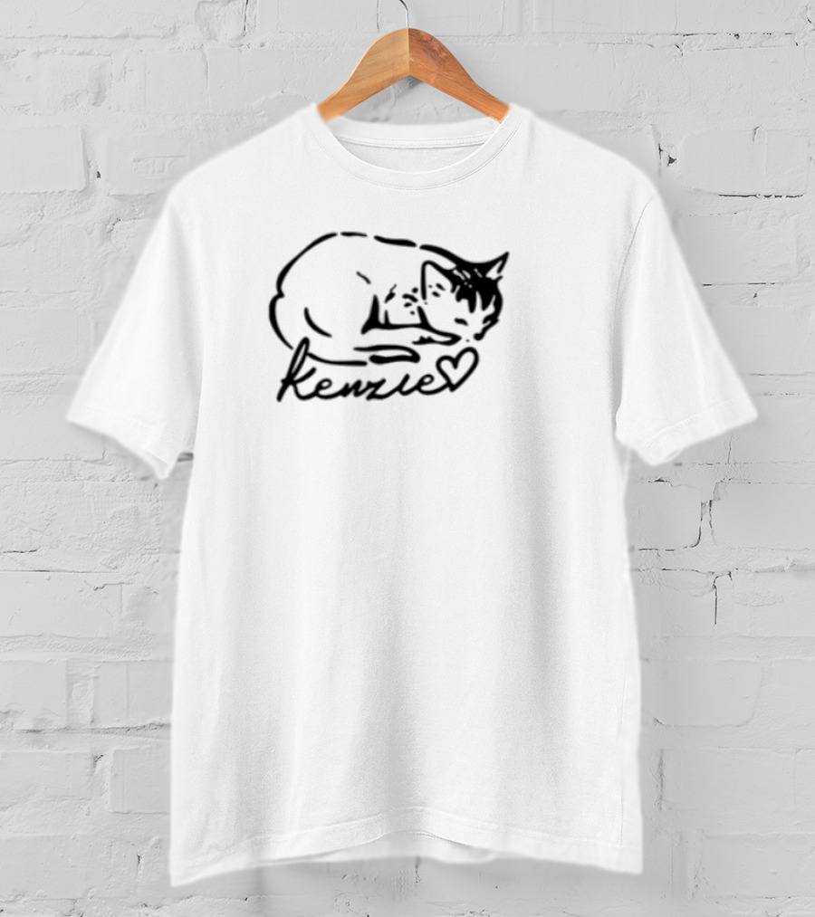Kenzie Cat Purr More Hiss Less Paw-sitive Vibes T-Shirt