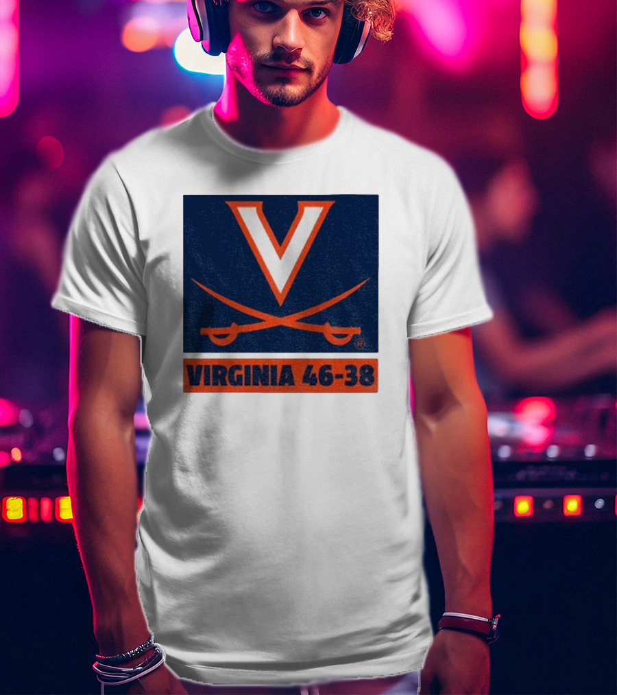 UVA Cavaliers Victory Hoos Did It Again Virginia 46-38 T-Shirt