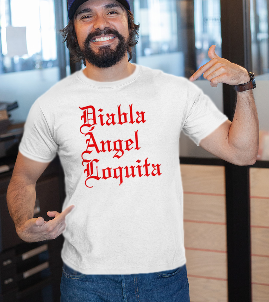 Bad Bunny Diabla Angel Loquita Valentine's Day T-Shirt