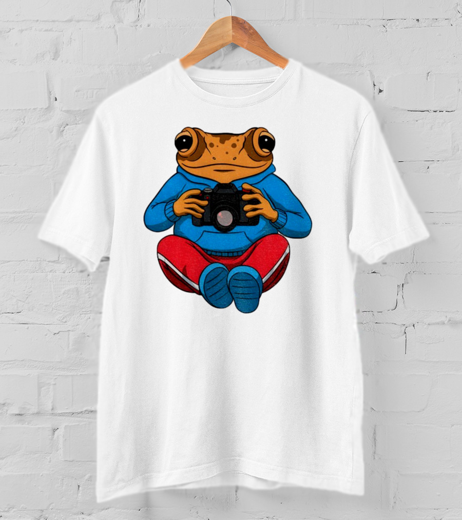 Bad Bunny Sapo Concho Frog With Camera Blue Red Pants T-Shirt