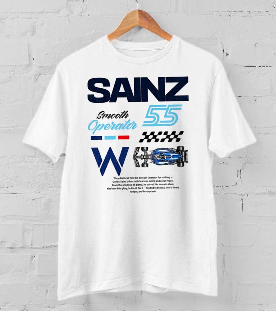 Sainz Operator 55 Williams Racing Smooth Operator T-Shirt