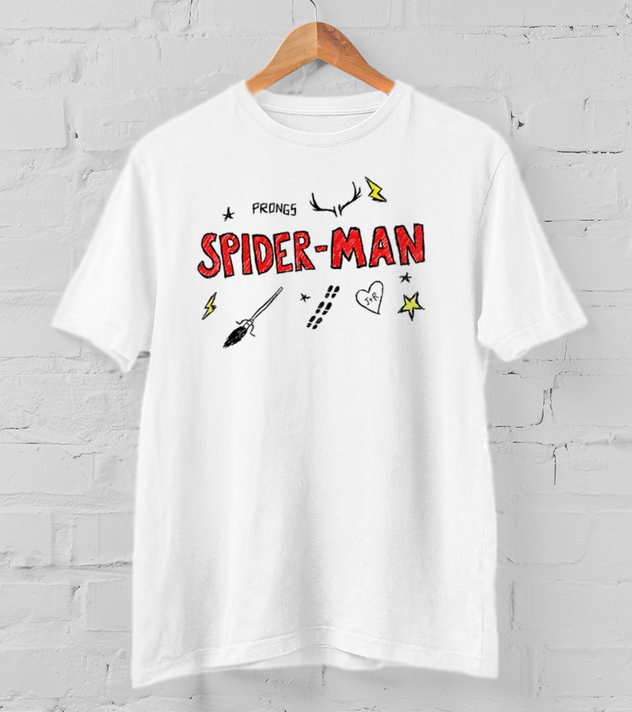 James Potter Spider-Man Doodles Padfoot Prongs Meme Stars Lightning T-Shirt