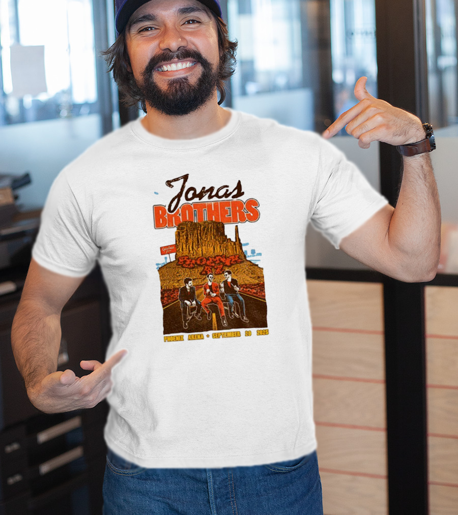 Jonas Brothers Phoenix Arena September 29 2025 Arizona Concert Cactus City Skyway T-Shirt