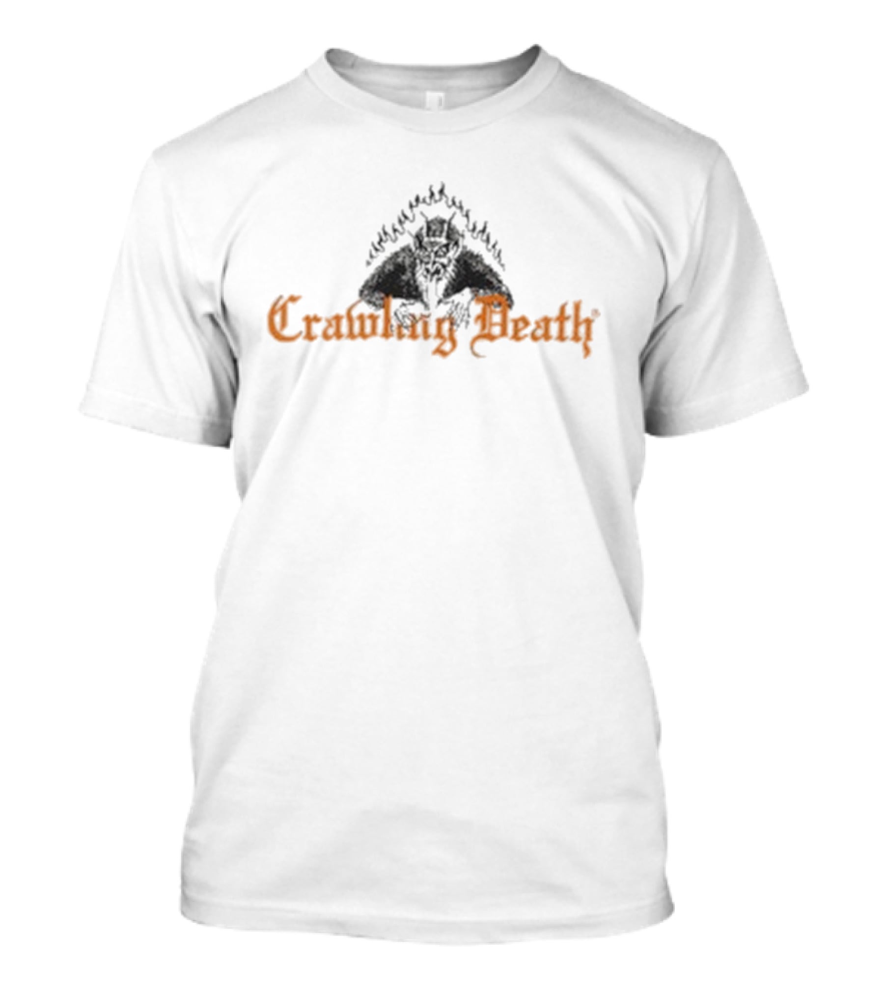 Crawling Death Flame Devil Hell Awaits The Weak T-Shirt