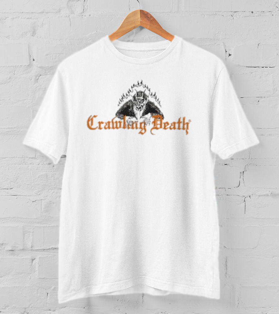 Crawling Death Flame Devil Hell Awaits The Weak T-Shirt