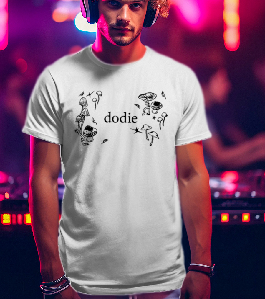 Dodie Aesthetic Mushroom Forest Motif T-Shirt