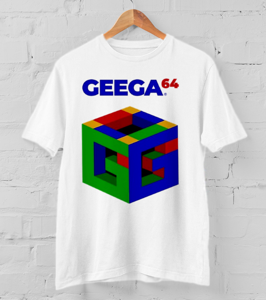 Geega 64 Cube Illusion Design T-Shirt