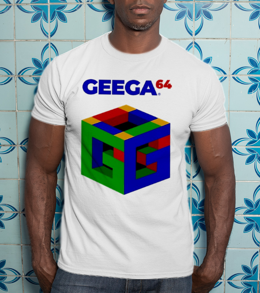 Geega 64 Cube Illusion Design T-Shirt