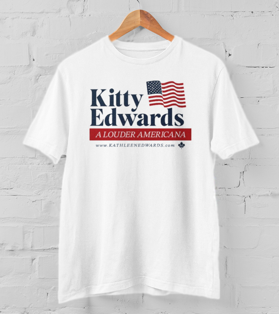 Kitty Edwards Louder Americana Flag Kathleen Edwards T-Shirt