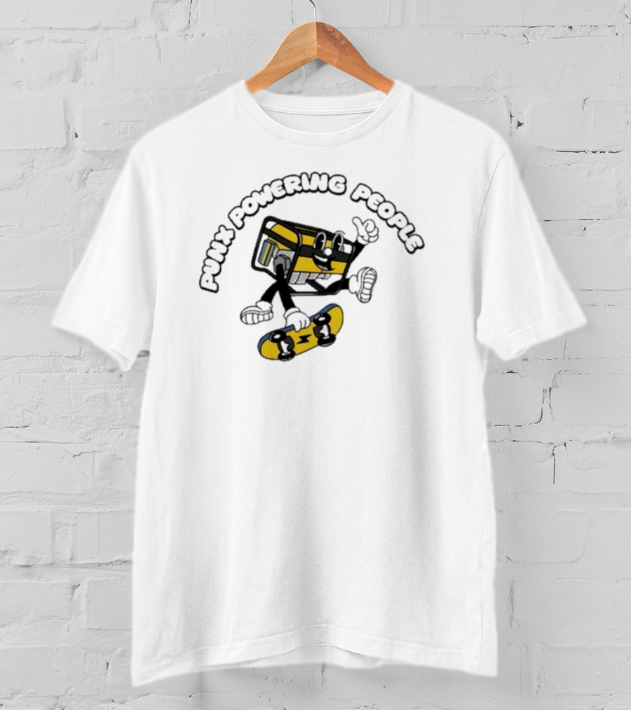 Krang Punx Powering People Skateboarding Adventure T-Shirt