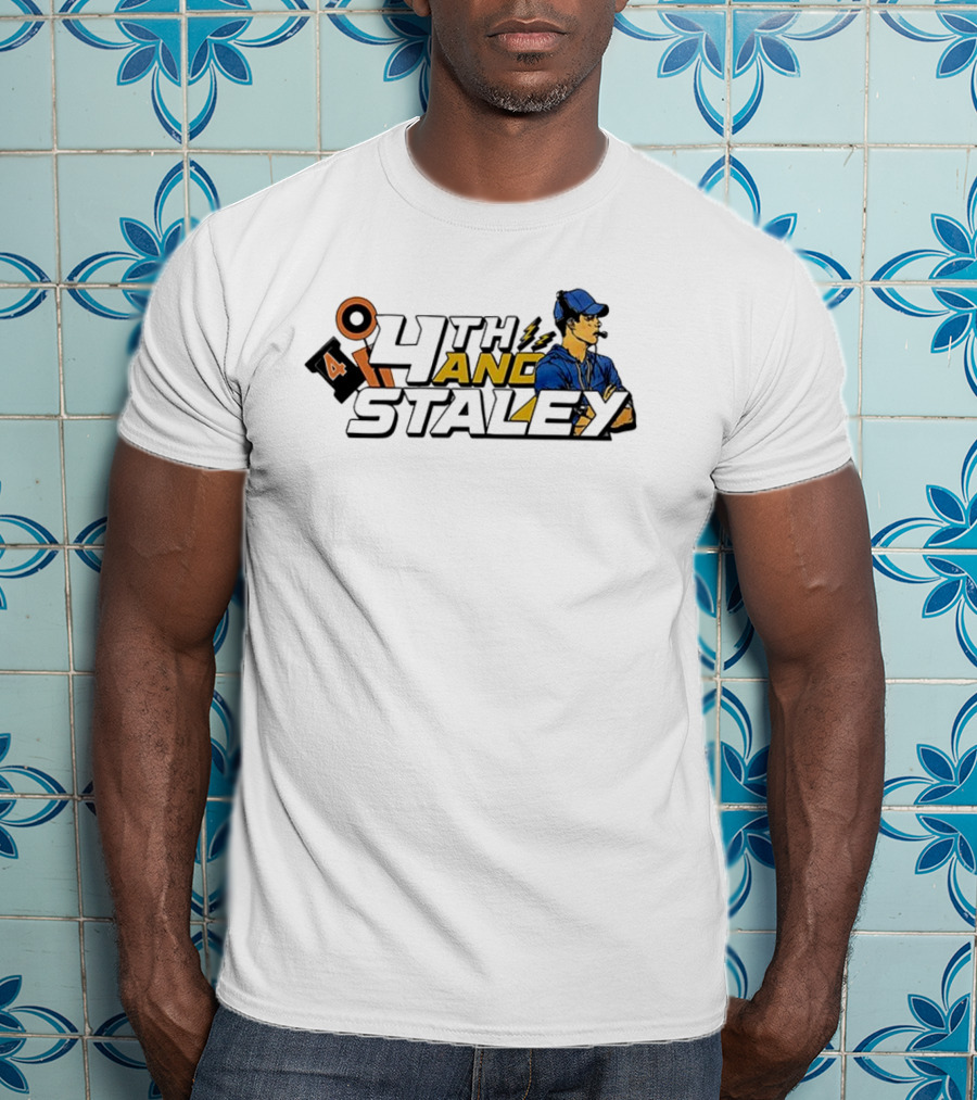 4th And Staley Brandon Staley Coach Illustration T-Shirt