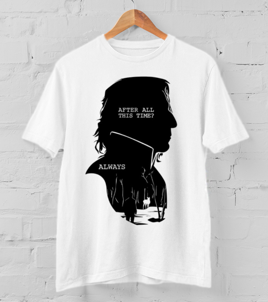 Alan Rickman Always After All This Time Silhouette T-Shirt