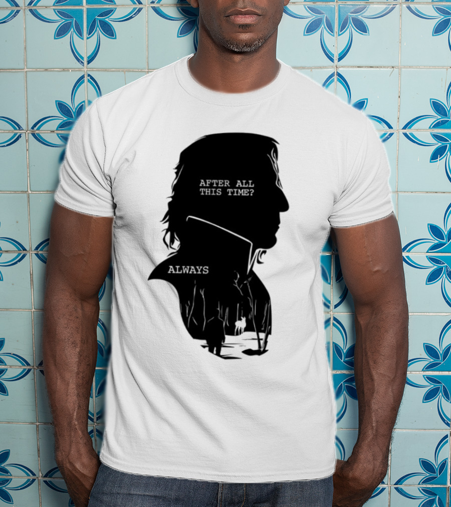 Alan Rickman Always After All This Time Silhouette T-Shirt