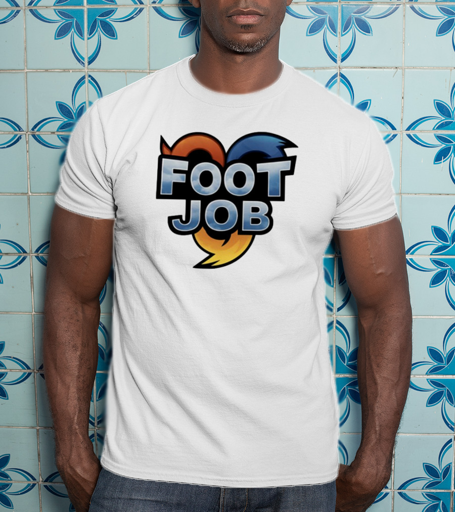"Footjob Heroes Adventure Icon Parody" T-Shirt