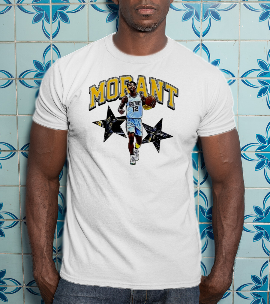 Morant Grizzlies Number 12 NBA Basketball Star T-Shirt