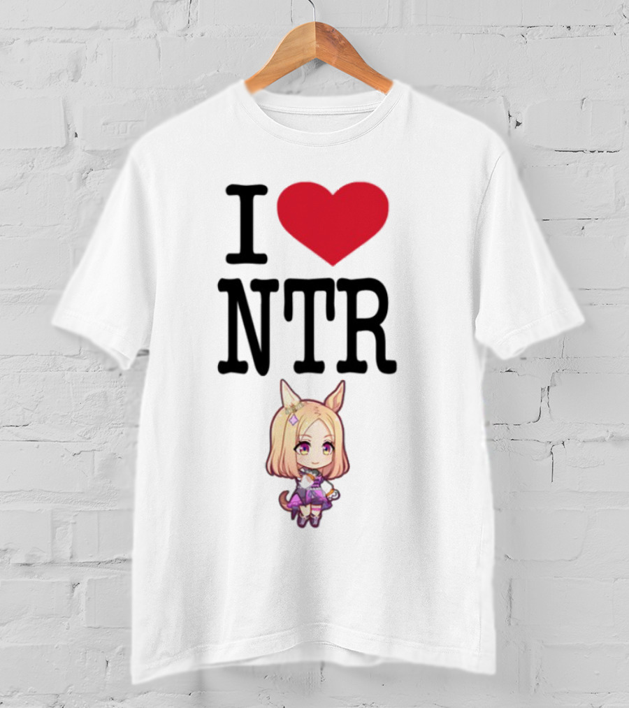 I Love NTR Uma Musume Cute Anime Girl Character T-Shirt