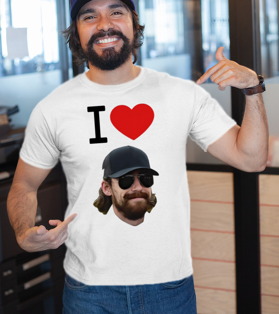 I Heart Ryan Blaney Racing Fan Apparel T-Shirt