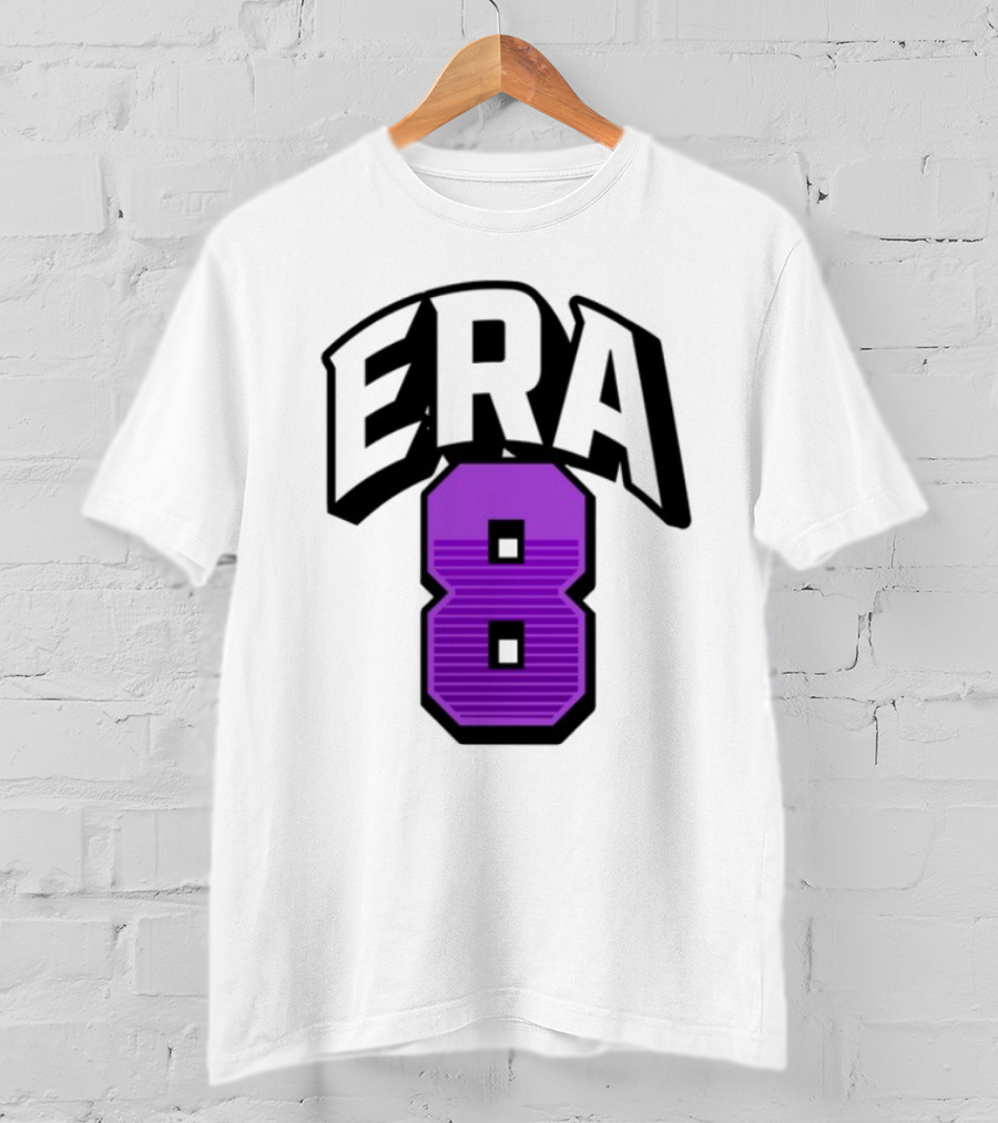ERA8 Lamar Jackson Purple Number 8 Sports Style T-Shirt