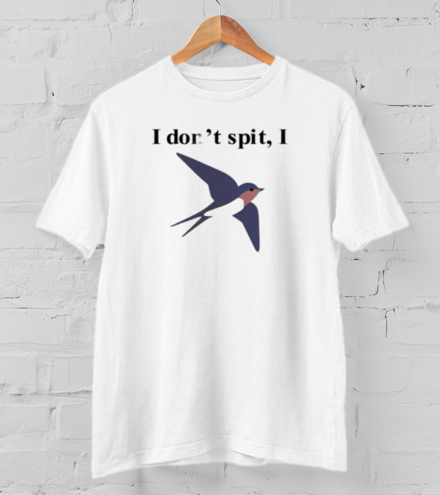 Orbital I Don't Spit I Blue Red Bird T-Shirt