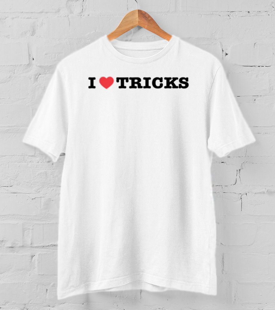 I Love Tricks Heart Logo Thedancersresource T-Shirt