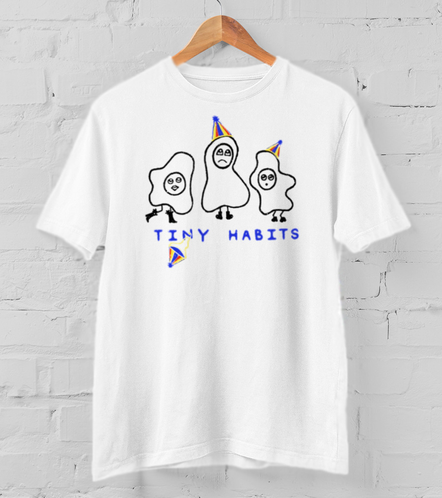 Tiny Habits Party Egg Trio With Rainbow Hats T-Shirt