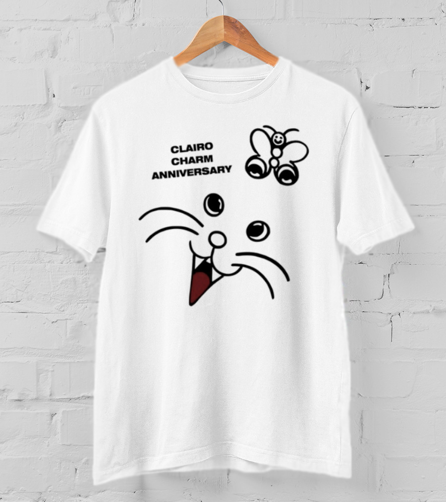 Clairo Charm Anniversary 2025 Red Heart Doodle Design T-Shirt