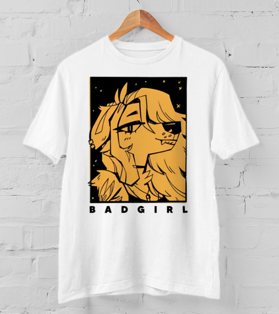 Doubledog Bad Girl Retro Cartoon Style T-Shirt