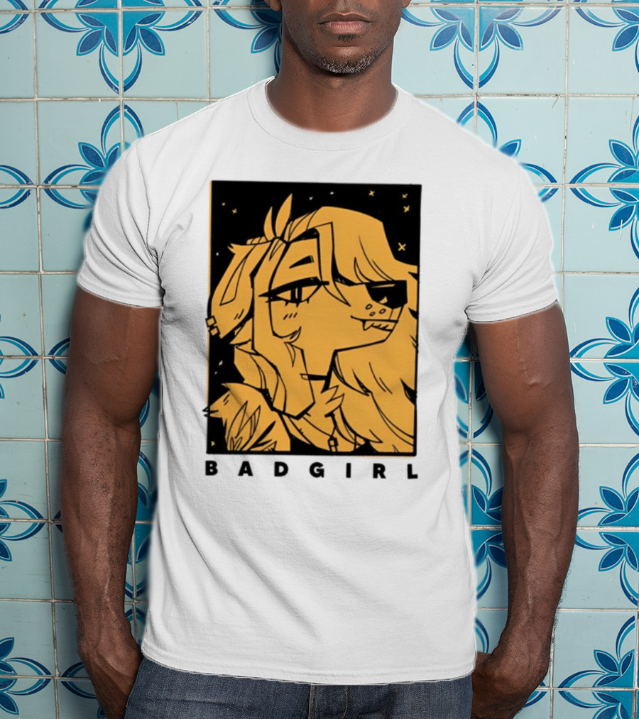 Doubledog Bad Girl Retro Cartoon Style T-Shirt