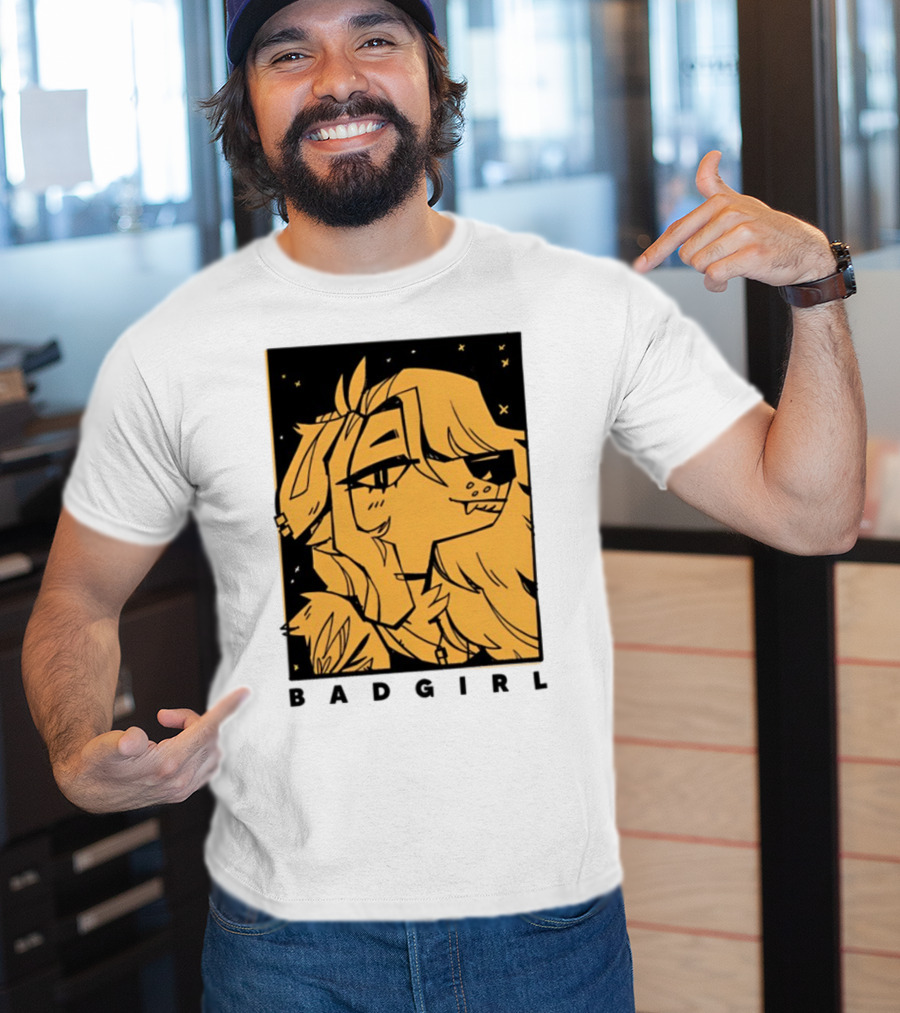 Doubledog Bad Girl Retro Cartoon Style T-Shirt