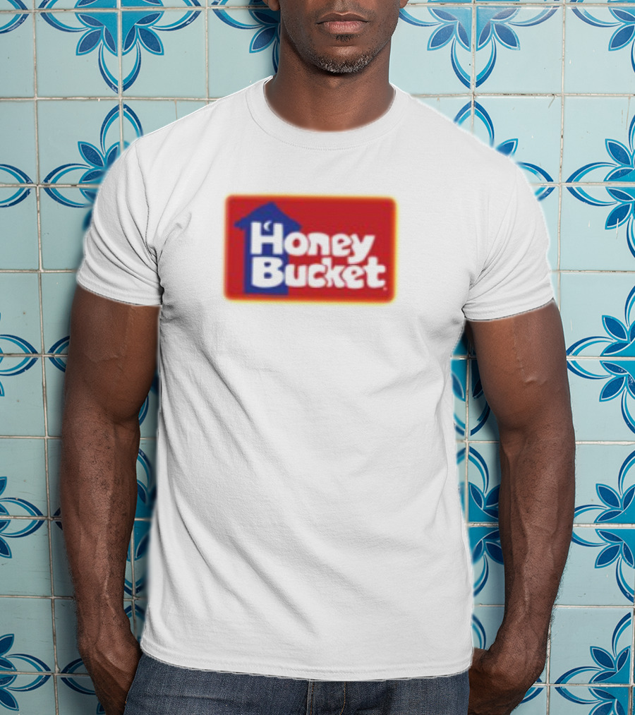 Honey Bucket Portable Restrooms Red And Yellow Branding T-Shirt