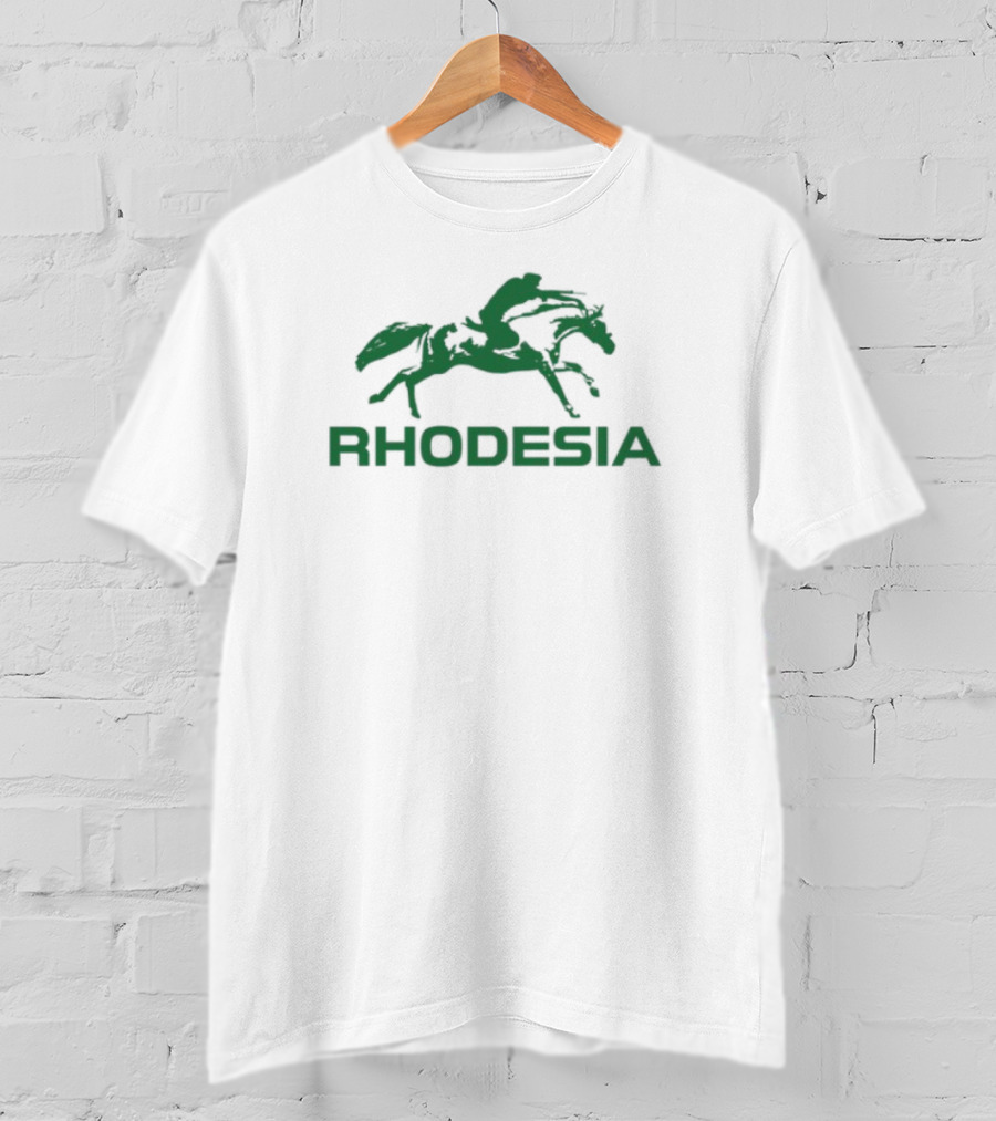 Rhodesia Green Horse Pegasus Emblem T-Shirt