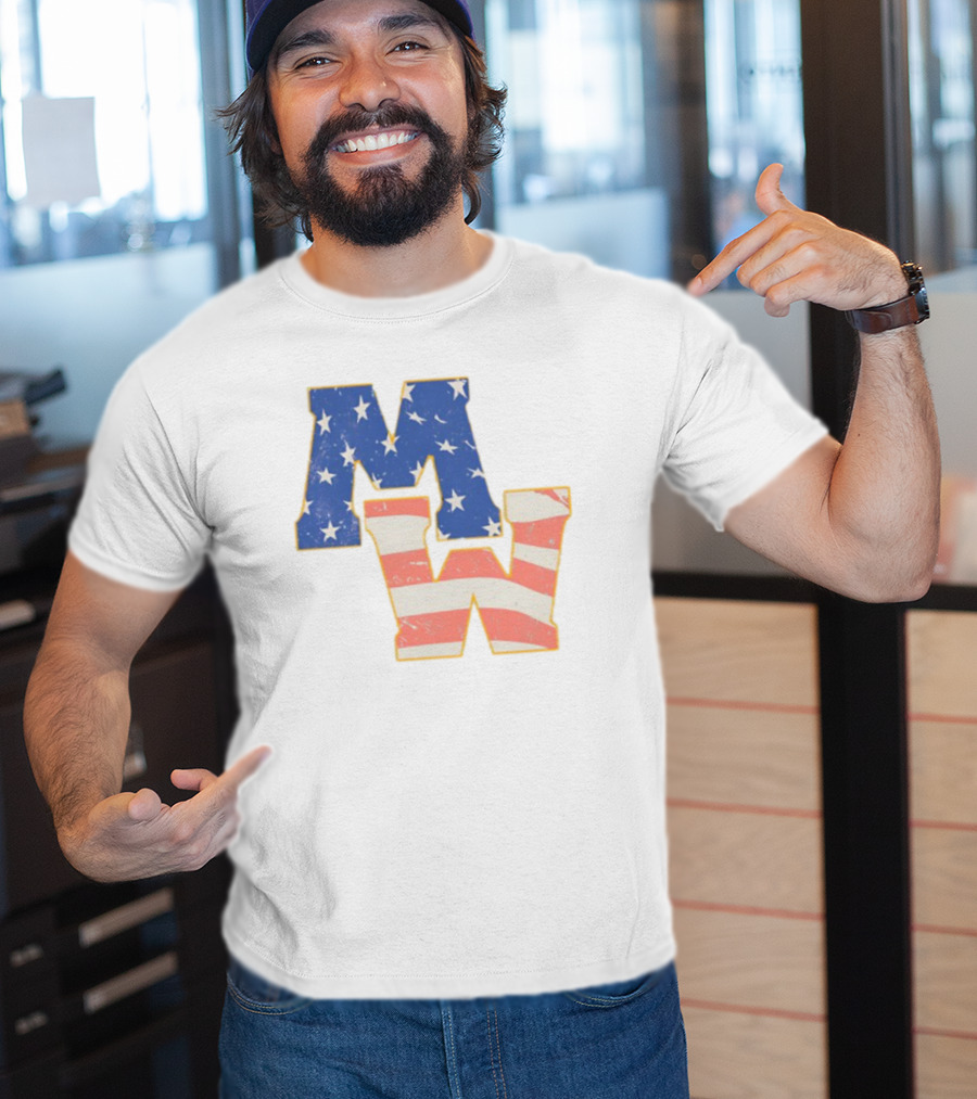 Mw Stars And Stripes American Flag Theme T-Shirt