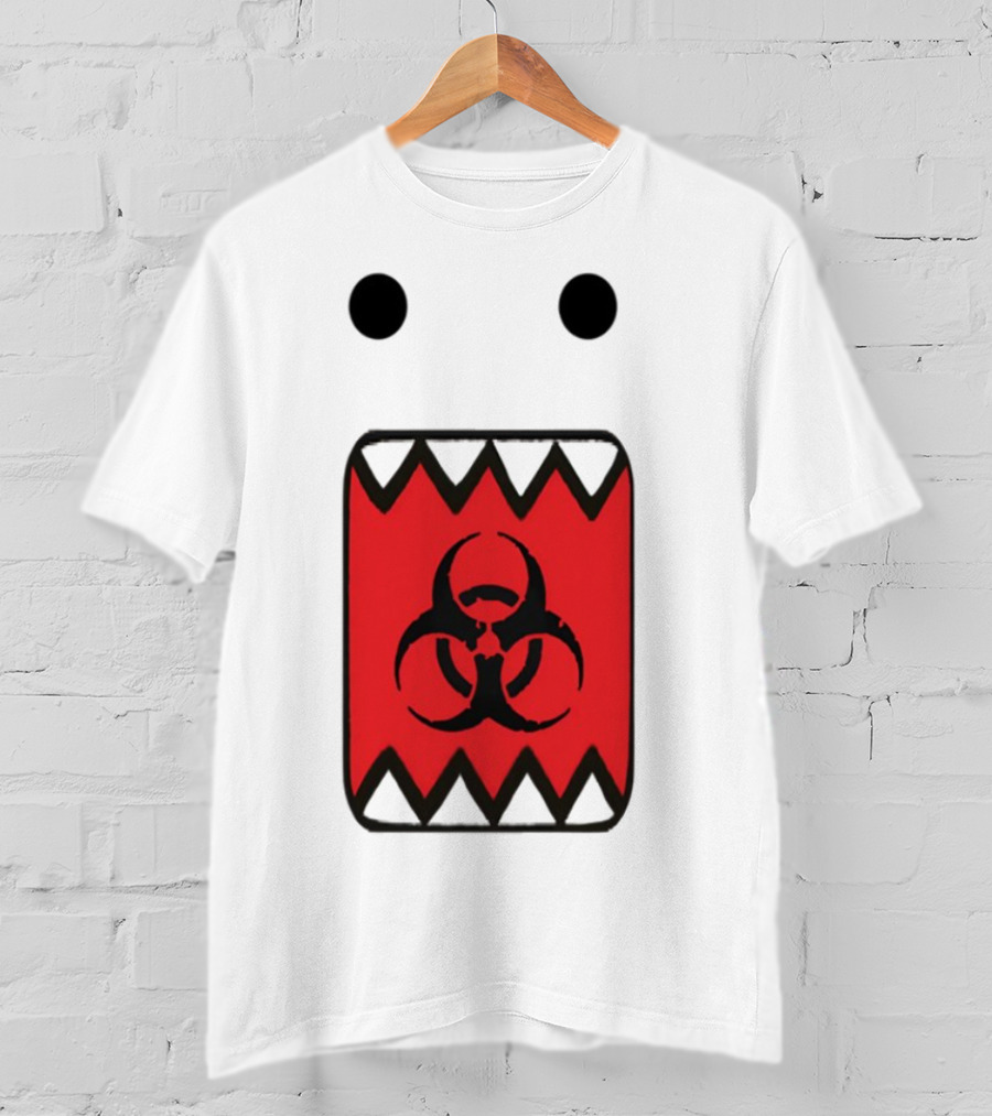 Romanceplanet Domo Kun Biohazard Symbol Design T-Shirt